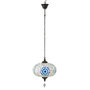 Voir la diapositive 3 : Paris Prix Lampe Suspension Mosaïque  Neal  30cm Bleu