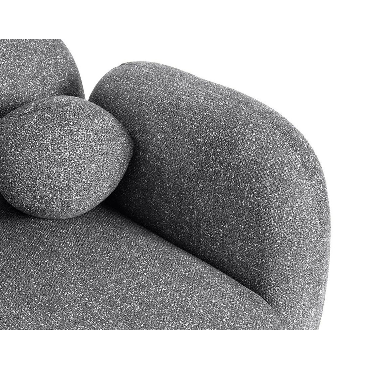 LISA DESIGN Velris - canapé d'angle gauche 3 places en tissu moucheté