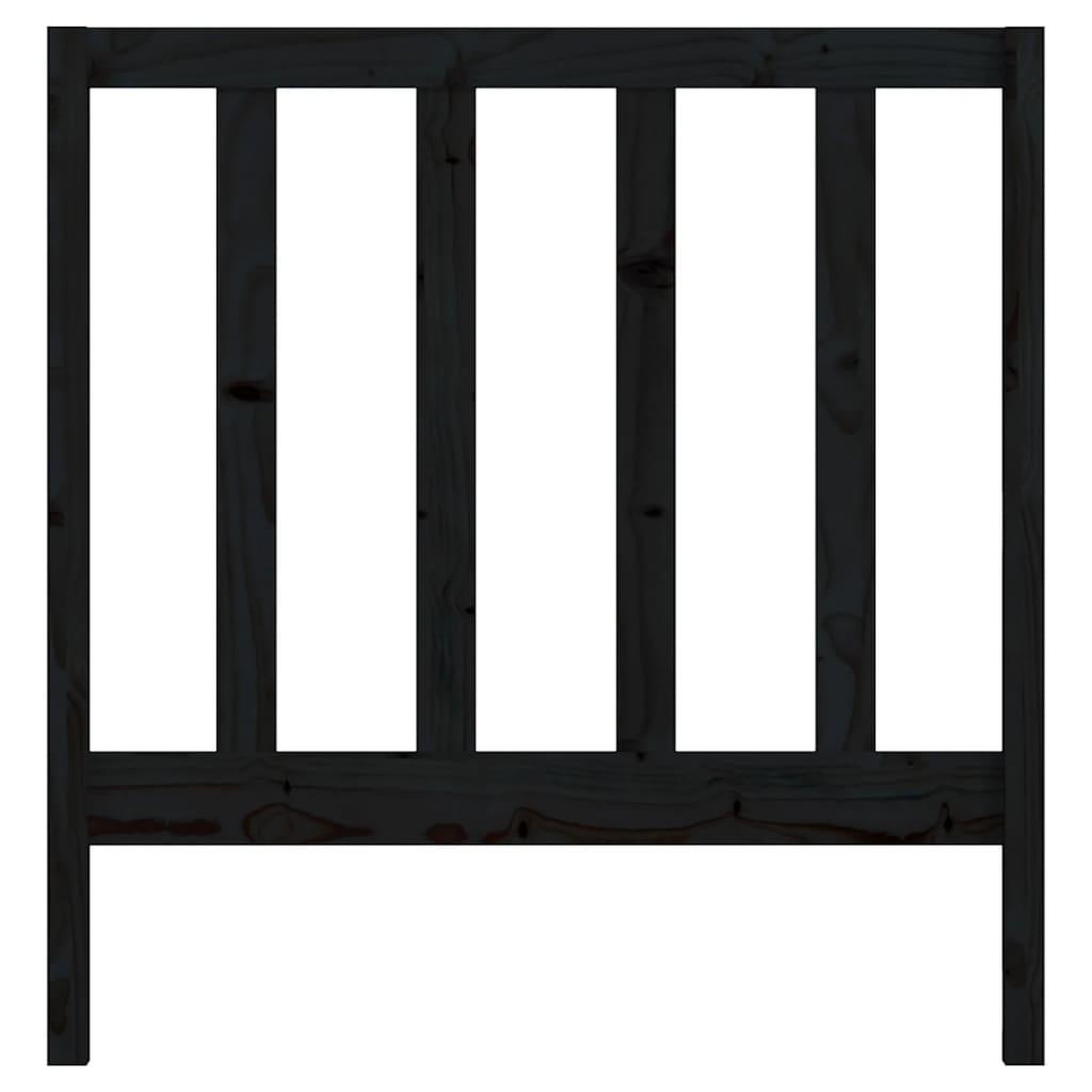 Voir la diapositive 4 : VIDAXL Tete de lit Noir 95x4x100 cm Bois massif de pin