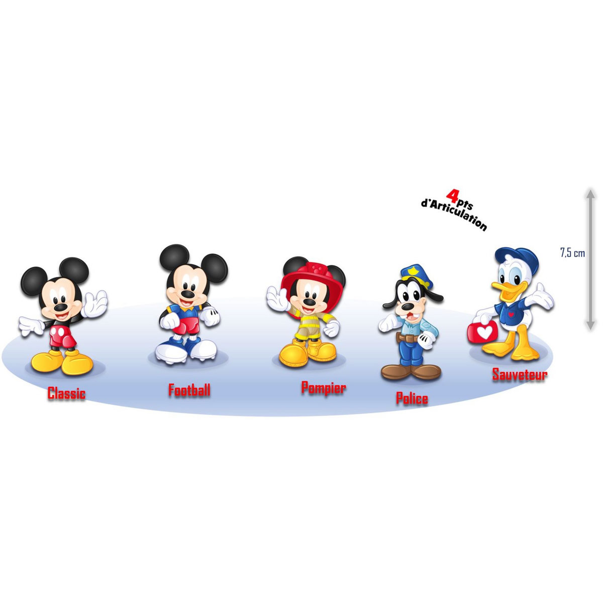 GP TOYS Mickey - Blister 1 Figurine Articulée 7,5 cm