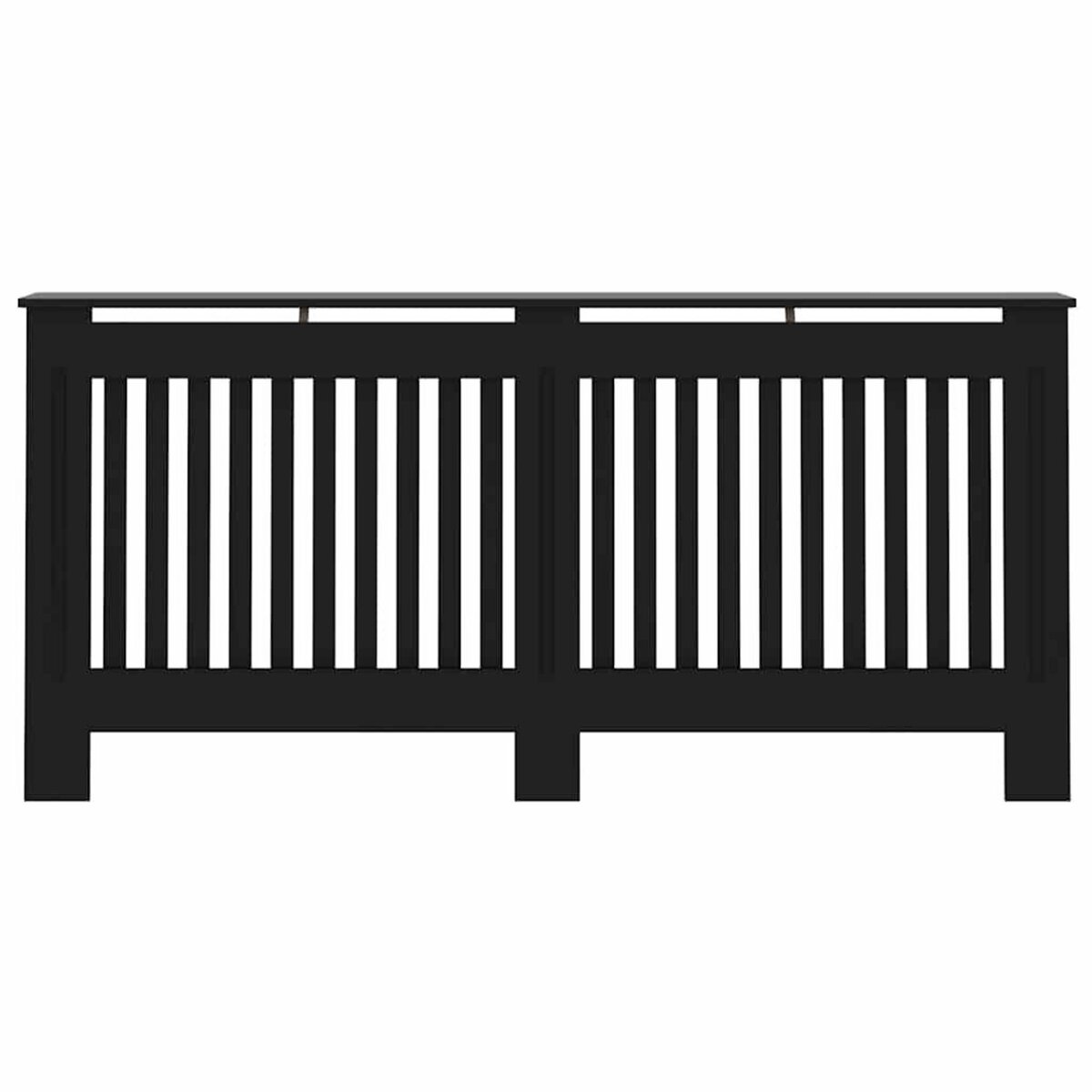 VIDAXL Cache-radiateur noir 172x19x81,5 cm MDF