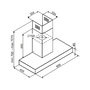 Voir la diapositive 4 : Sauter Hotte décorative murale SHB3973B VarioLed