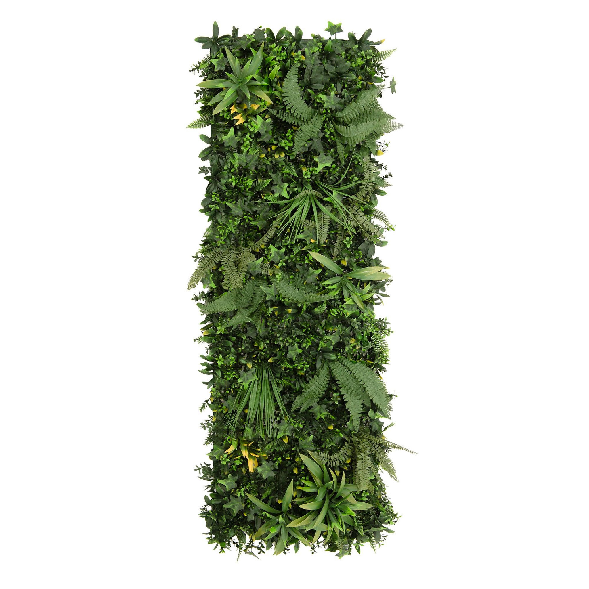 MONSTERSHOP Panneau mural végétal artificiel - 50 cm x 150 cm (1pc)