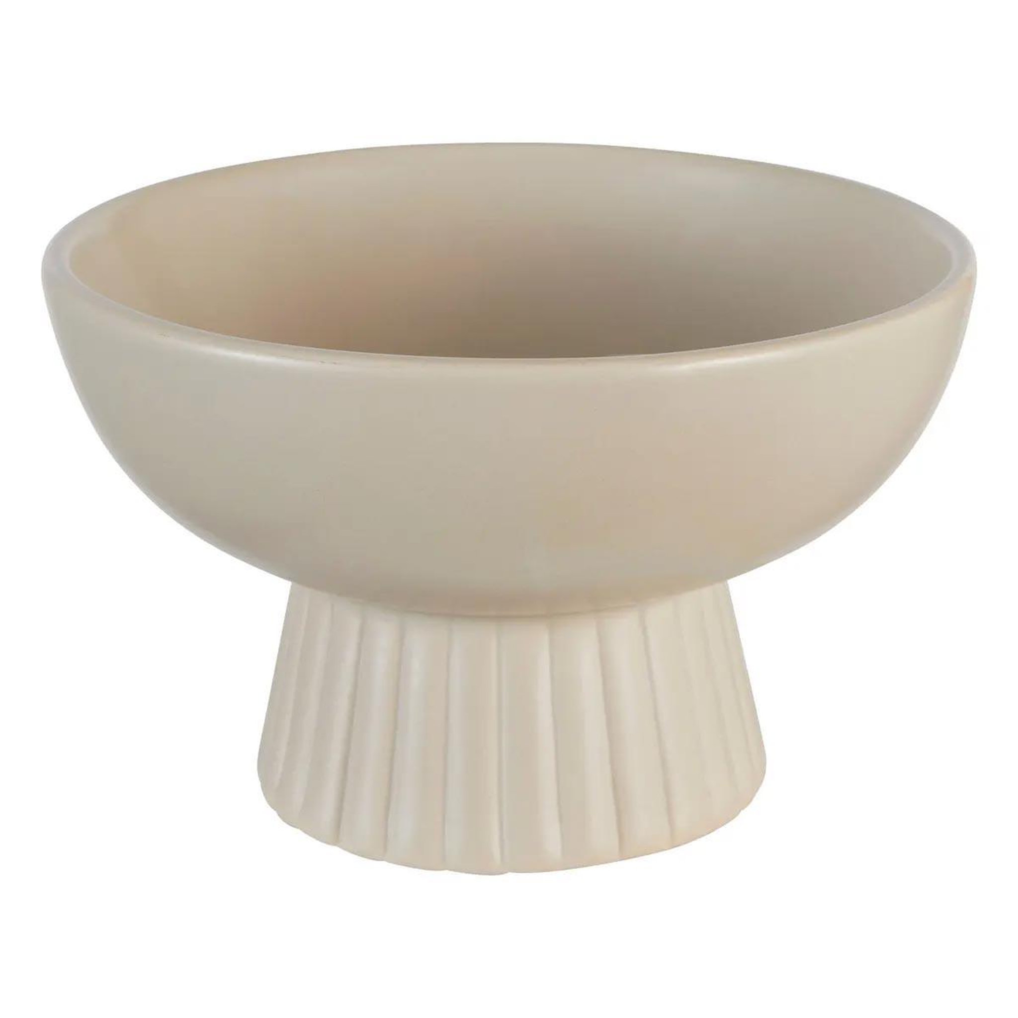 ATMOSPHERA Coupelle déco en céramique  chaya  22cm beige
