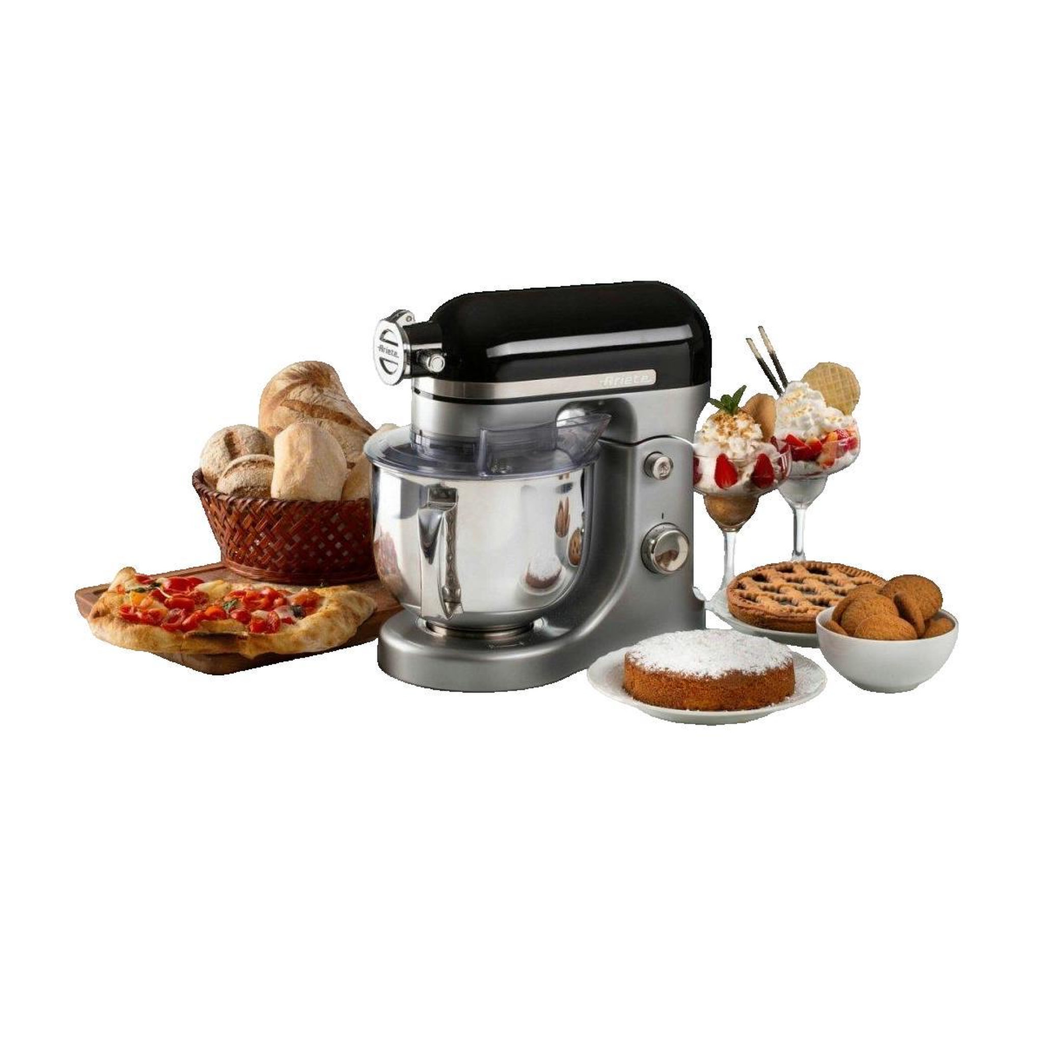 Voir la diapositive 3 : ARIETE Robot multifonction Ariete 1589 noir puissance 1600W
