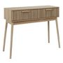 Voir la diapositive 2 : The Home Deco Factory Console 2 tiroirs Saulk en bois - Marron