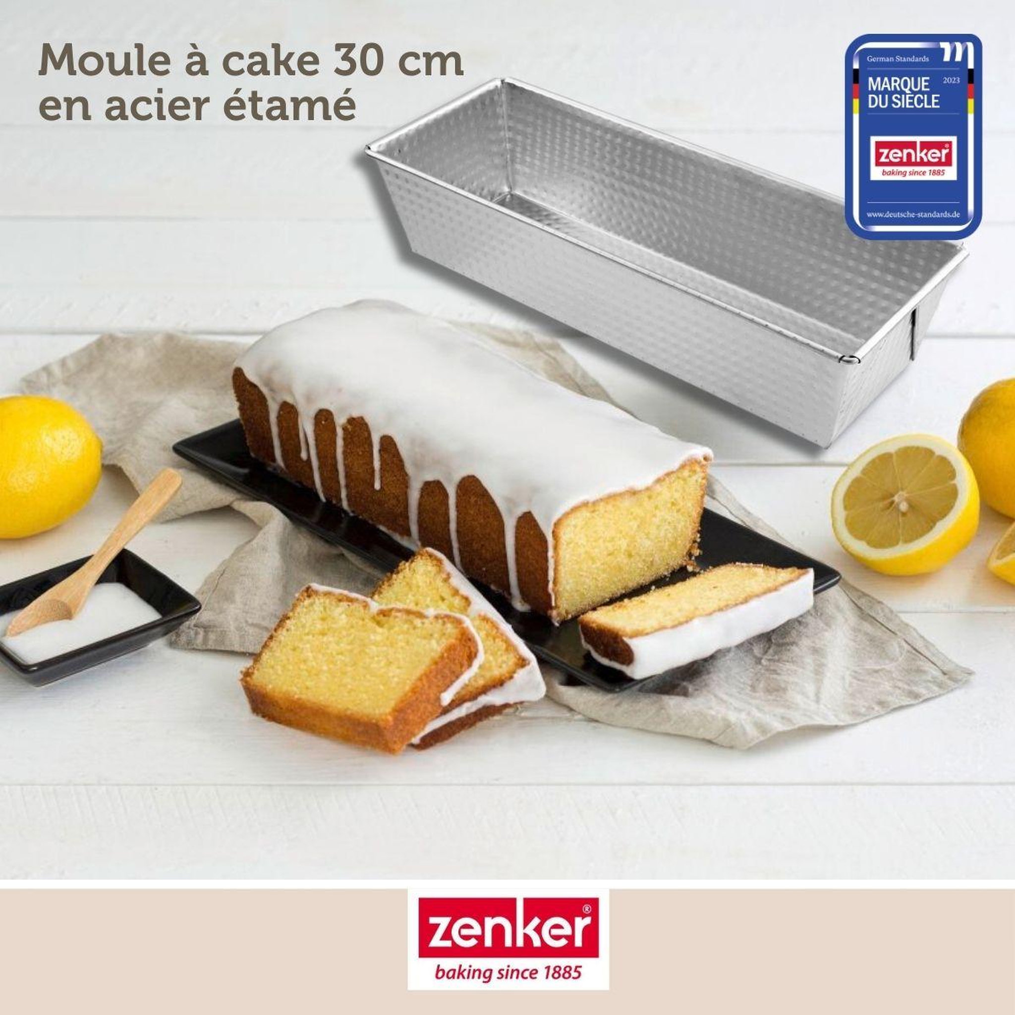 Voir la diapositive 2 : ZENKER Moule à cake 30 cm zenker silver