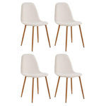 Paris Prix Lot de 4 Chaises Design  Poésie  86cm Multicolore