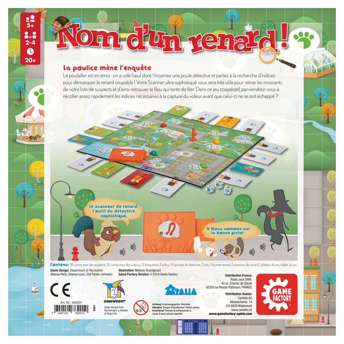 CARTAMUNDI Jeu Nom d'un renard - La poulice mène l'enquête