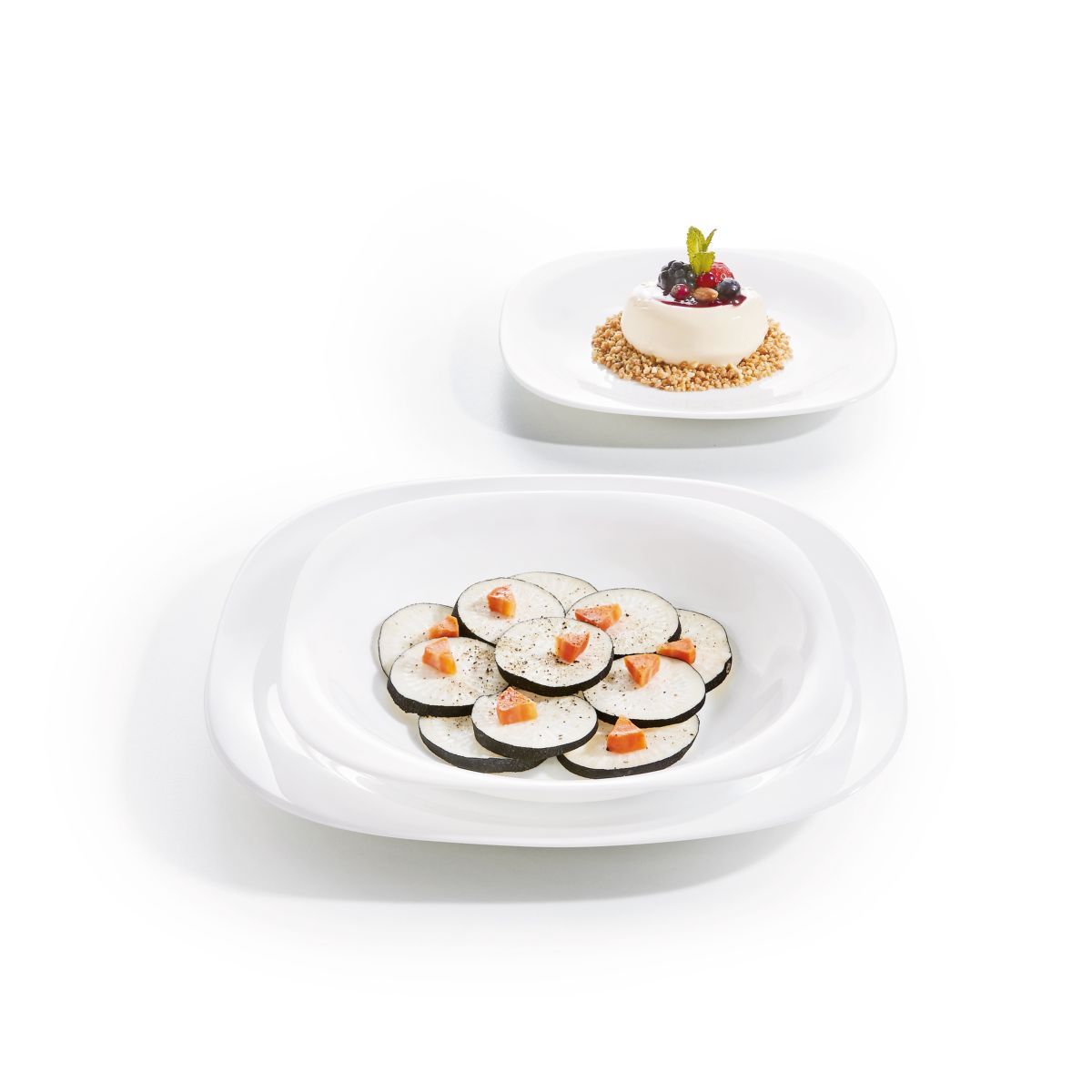 ARC Service 18 pièces opale blanc CARINE