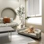 Voir la diapositive 2 : PAWHUT Canapé chien lit pour chien design scandinave coussin déhoussable dim 98L x 67l x 25H cm pieds bois tissu polyester gris