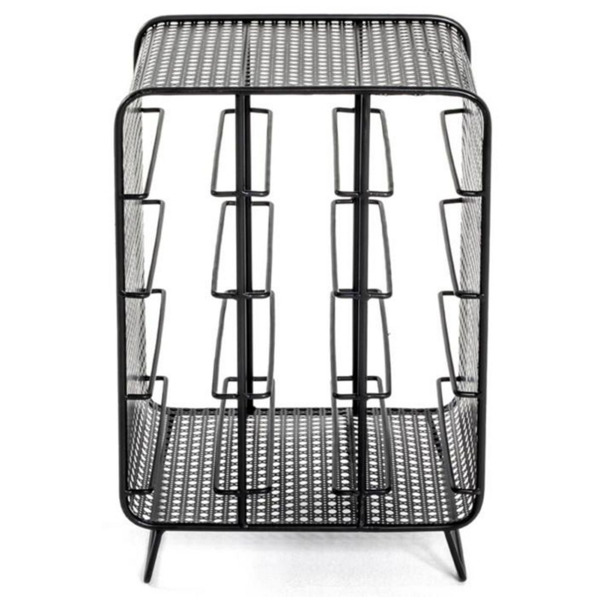 Paris Prix Porte-Bouteilles en Acier  12 Bouteilles  46cm Noir