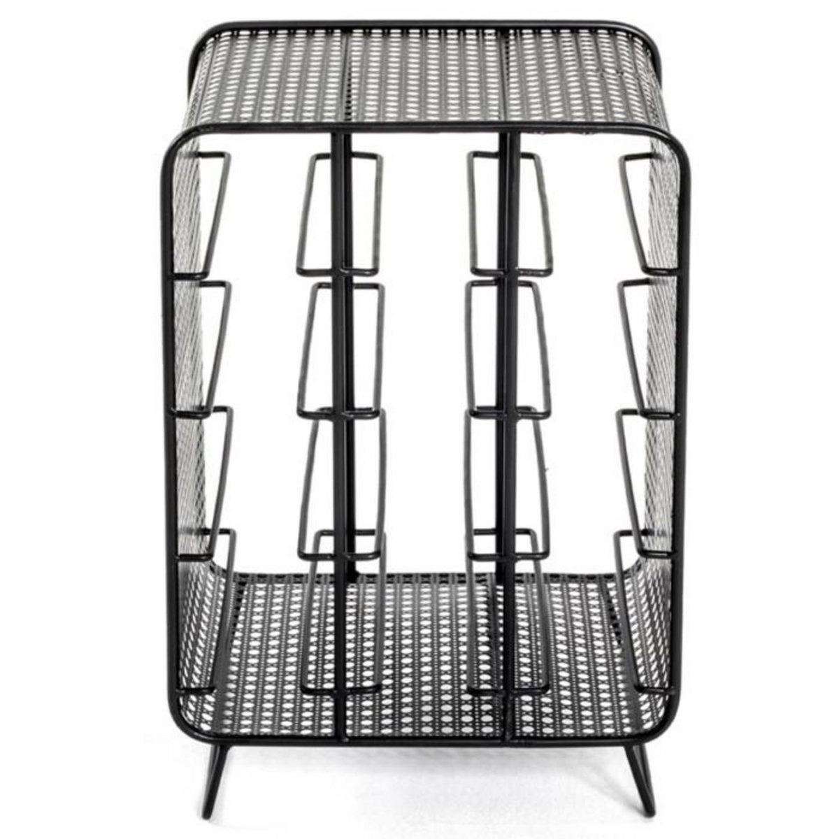 Paris Prix Porte-Bouteilles en Acier  12 Bouteilles  46cm Noir