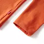 VIDAXL T-shirt enfants a manches longues orange brule 140