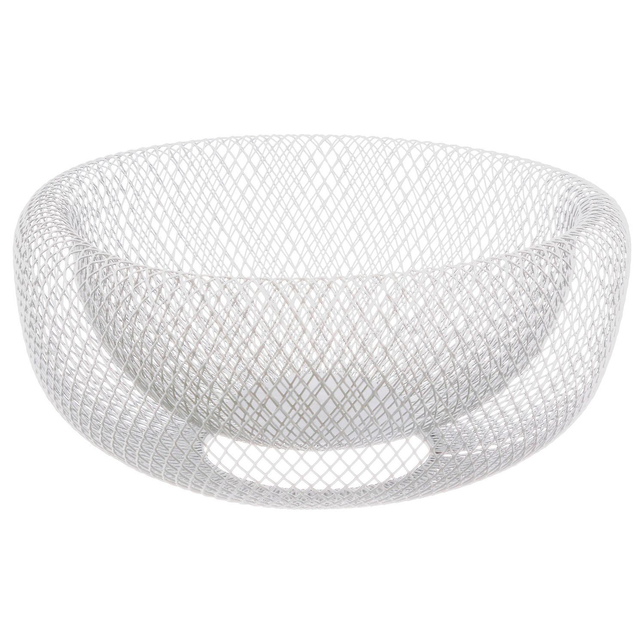 SECRET DE GOURMET Corbeille à fruits design Mesh - Diam. 27 cm. Coloris disponibles : Blanc