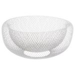 SECRET DE GOURMET Corbeille à fruits design Mesh - Diam. 27 cm. Coloris disponibles : Blanc