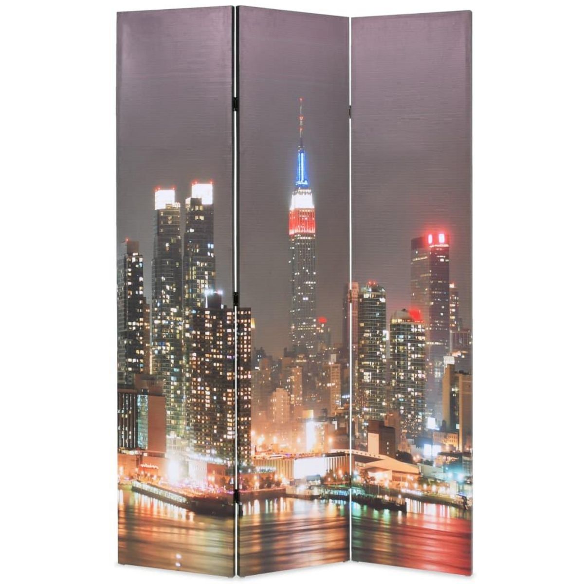 VIDAXL Cloison de separation pliable 120x170 cm New York la nuit