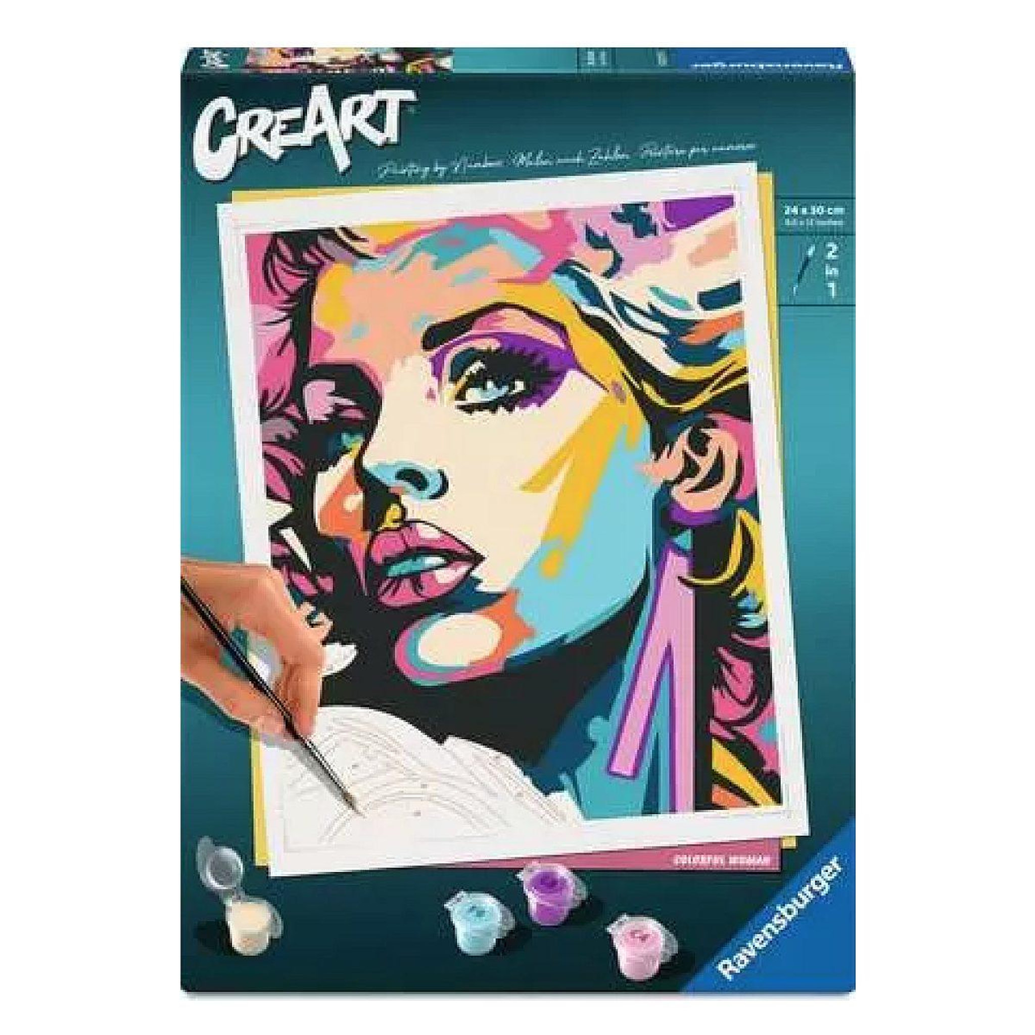 RAVENSBURGER Creart - 24x30 cm - colorful woman