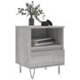 Voir la diapositive 3 : VIDAXL Table de chevet sonoma gris 40x35x50 cm bois d'ingenierie