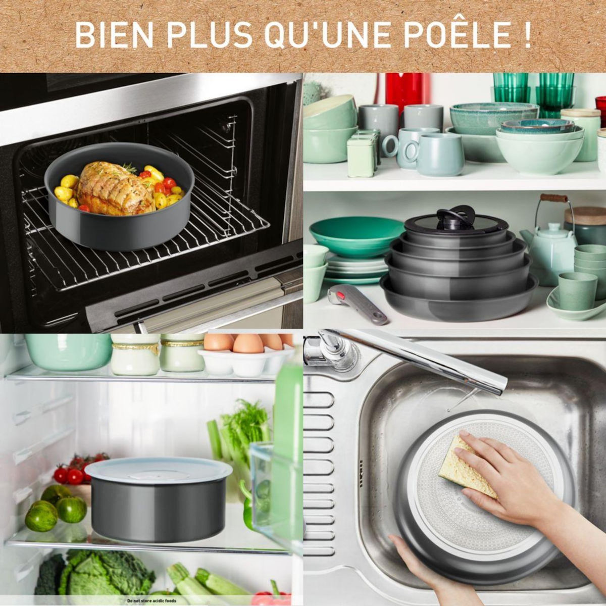TEFAL Batterie de cuisine Ingenio Renew 3pcs L2609302