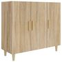 Voir la diapositive 2 : VIDAXL Buffet chêne sonoma 90x34x80 cm bois d ingénierie