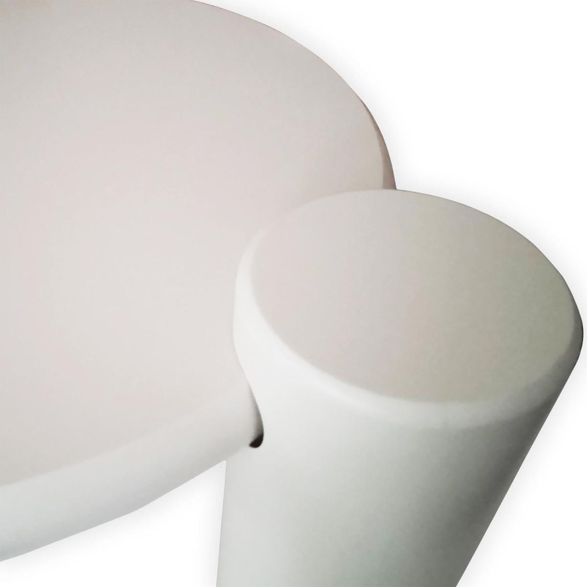 Voir la diapositive 3 : Paris Prix Table basse asymétrique  eloy  100cm crème