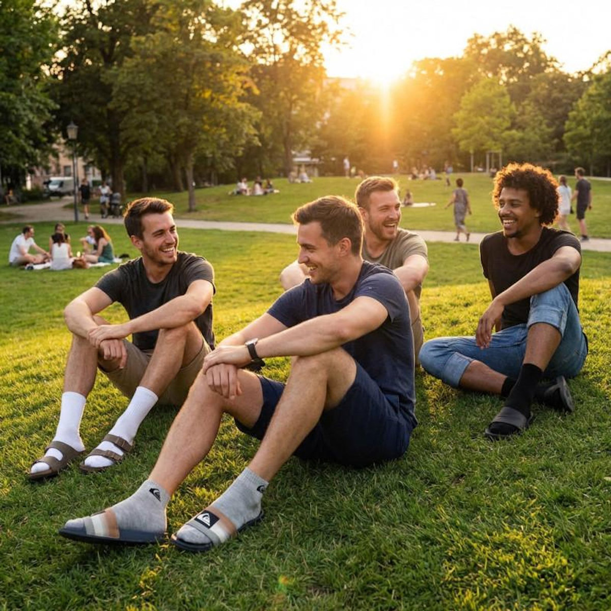 QUIKSILVER Quiksilver Pack de Chaussettes Homme QUARTER– Lot 6 Paires Sport