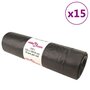 Voir la diapositive 1 : VIDAXL Sacs poubelles avec cordons 150 pcs noir 240 L