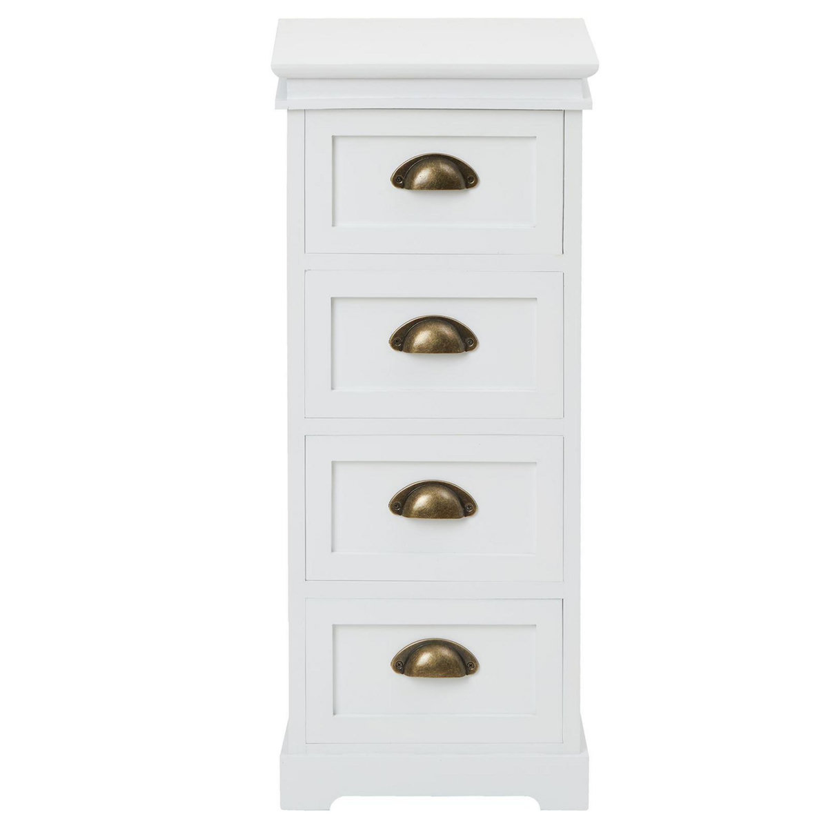 IDIMEX Chiffonnier LANDHAUS, 4 tiroirs, blanc