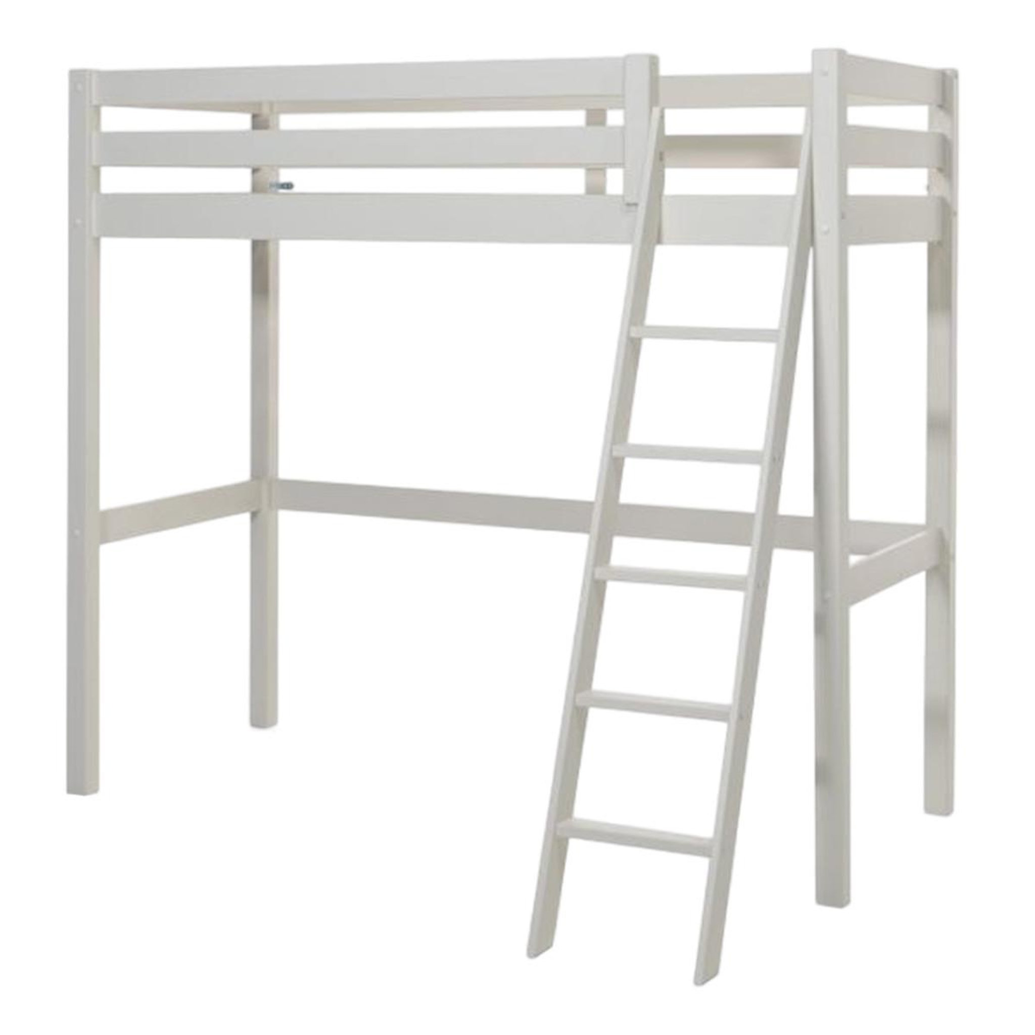 Voir la diapositive 1 : Paris Prix Pack - lit mezzanine enfant & lit simple  pino  90x200cm blanc