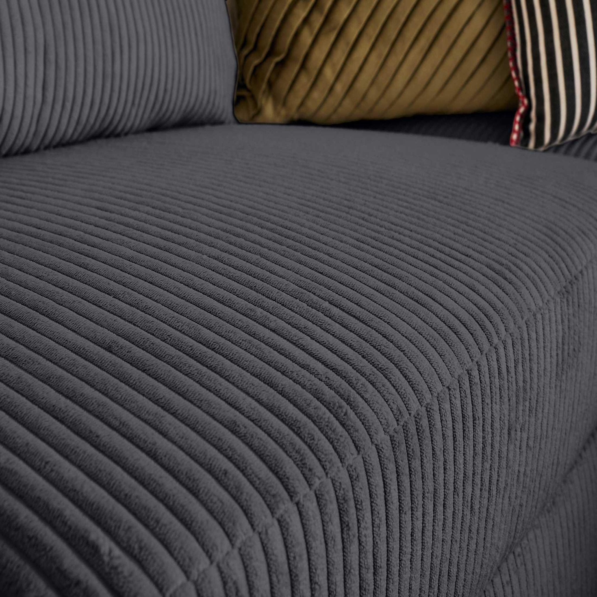 Voir la diapositive 4 : BEST MOBILIER Aubepine - canapé d'angle réversible 5 places - convertible avec coffre - en velours côtelé