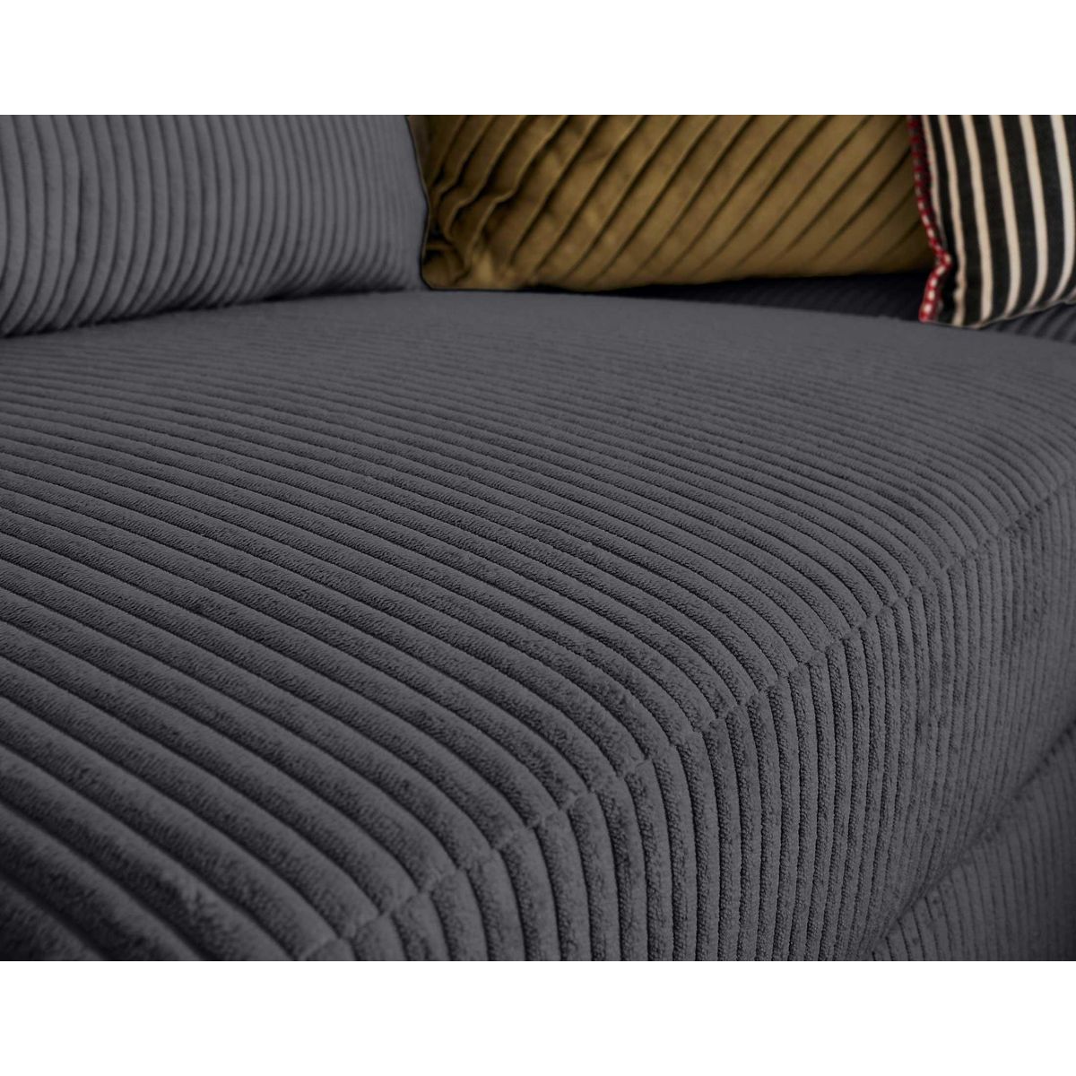 BEST MOBILIER Aubepine - canapé d'angle réversible 5 places - convertible avec coffre - en velours côtelé