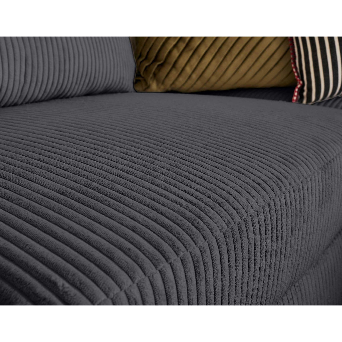 BEST MOBILIER Aubepine - canapé d'angle réversible 5 places - convertible avec coffre - en velours côtelé