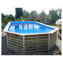 Voir la diapositive 3 : WATERCLIP Piscine en bois longitudinale 890x420x129 CALAYAN