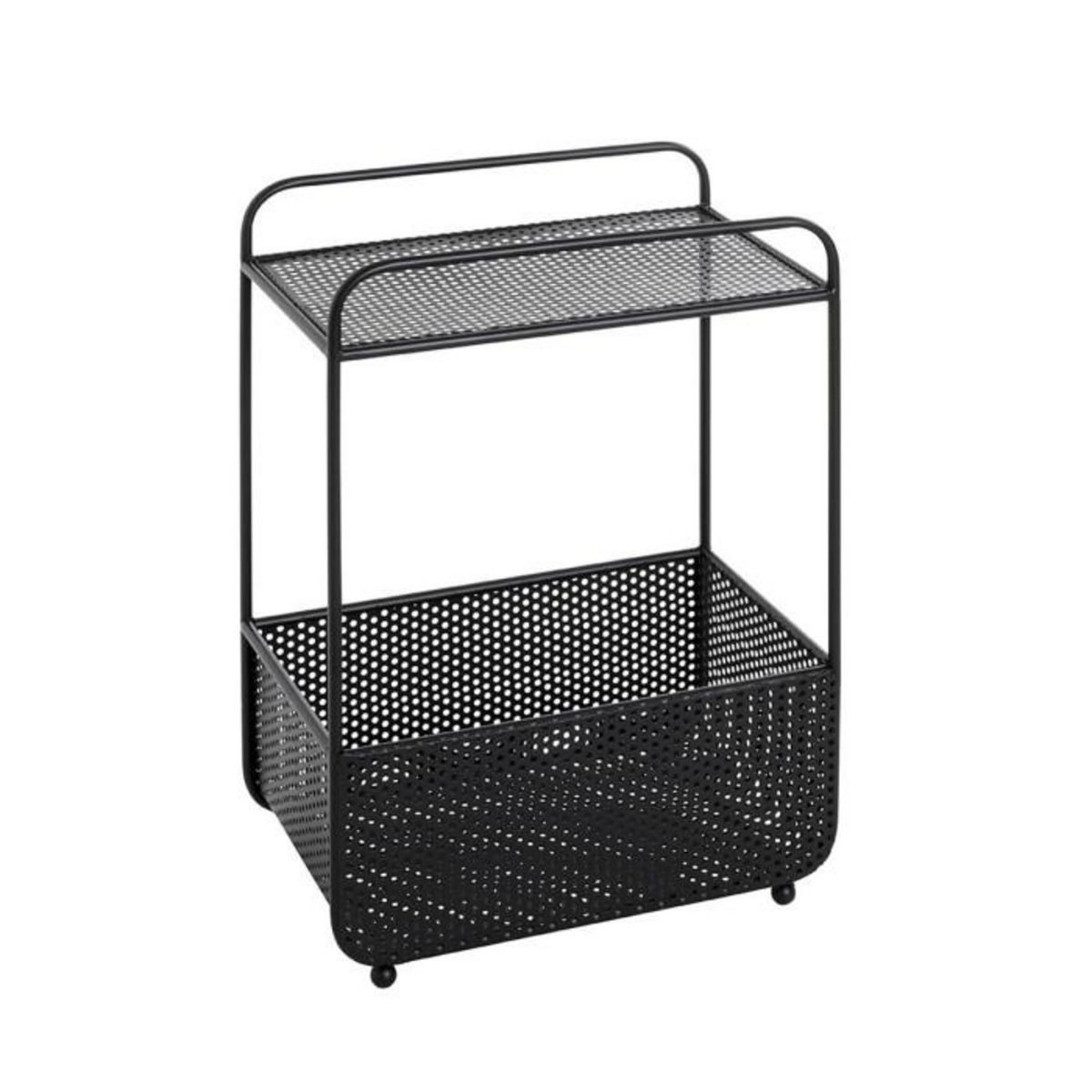 Paris Prix Table d'Appoint Porte-Revues  Lacano  58cm Noir