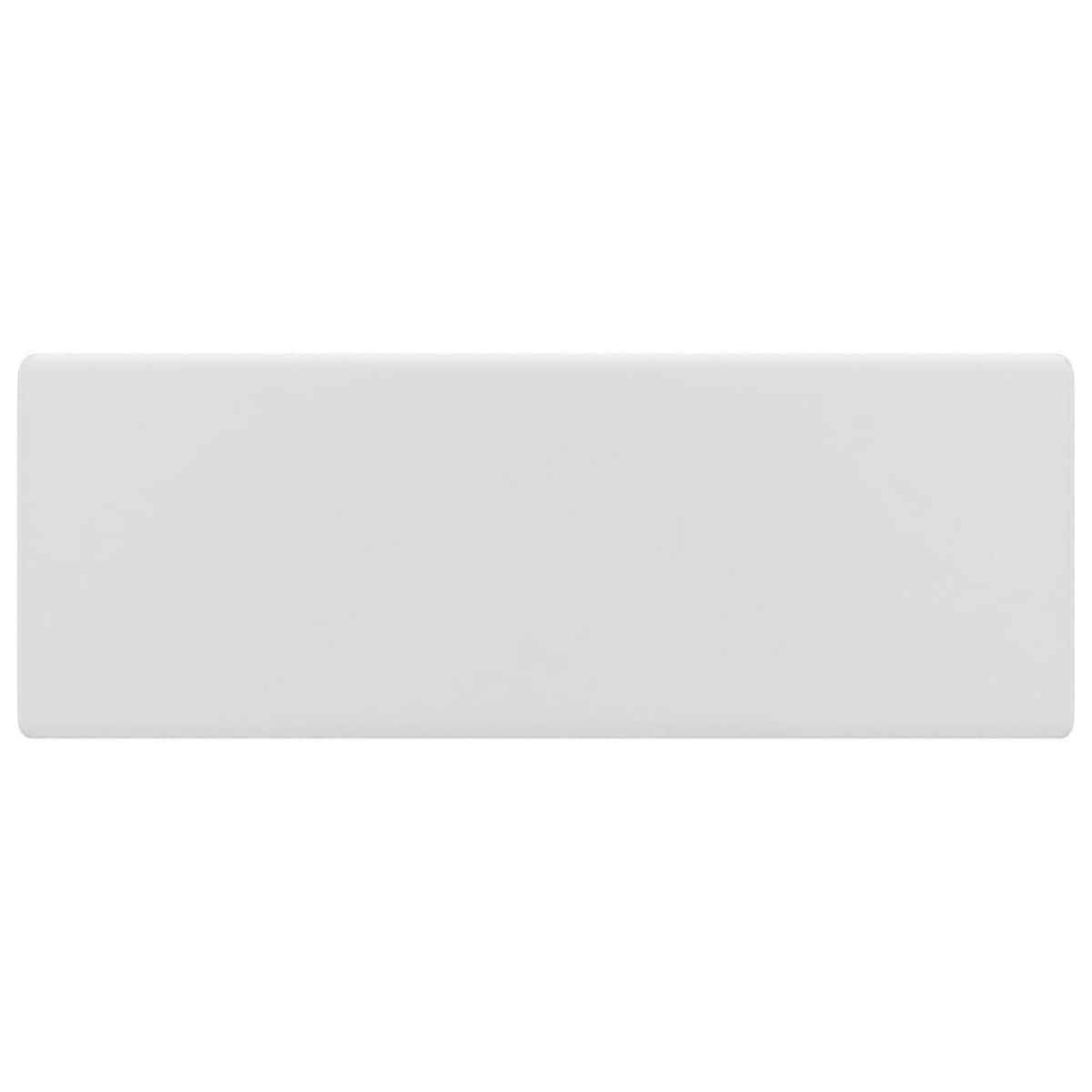 VIDAXL Lavabo carre de luxe a trop-plein Blanc mat 41x41 cm Ceramique