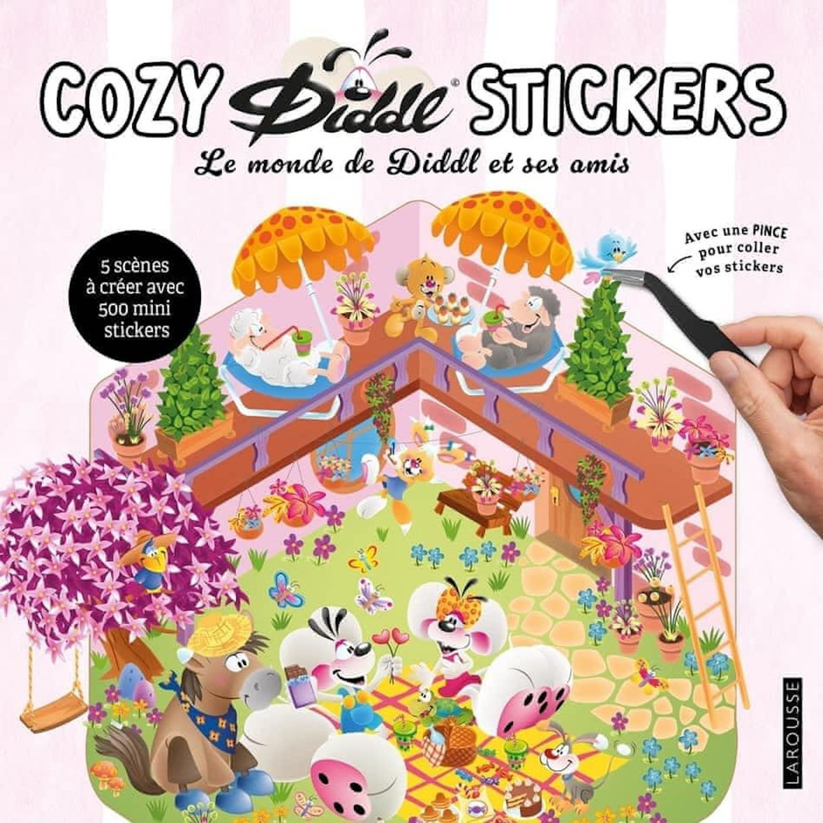COZY STICKERS DIDDL - LE MONDE DE DIDDLE ET SES AMIS. 5 SCENES A CREER AVEC 500 MINI STICKERS, AVEC 1 PINCE POUR COLLER VOS STICKERS, Boyer Alain