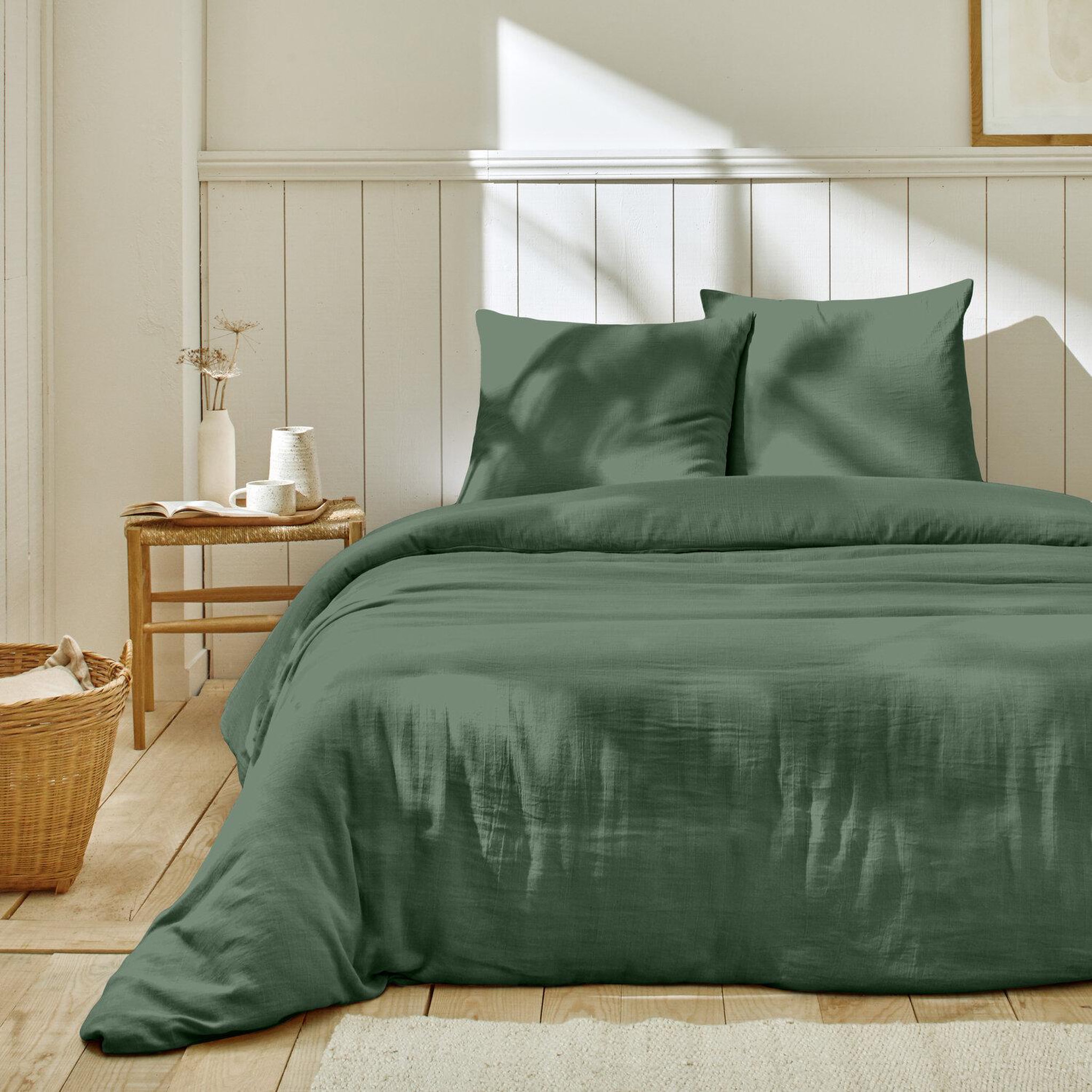 Voir la diapositive 1 : Home collection Housse de couette 100% gaze de coton