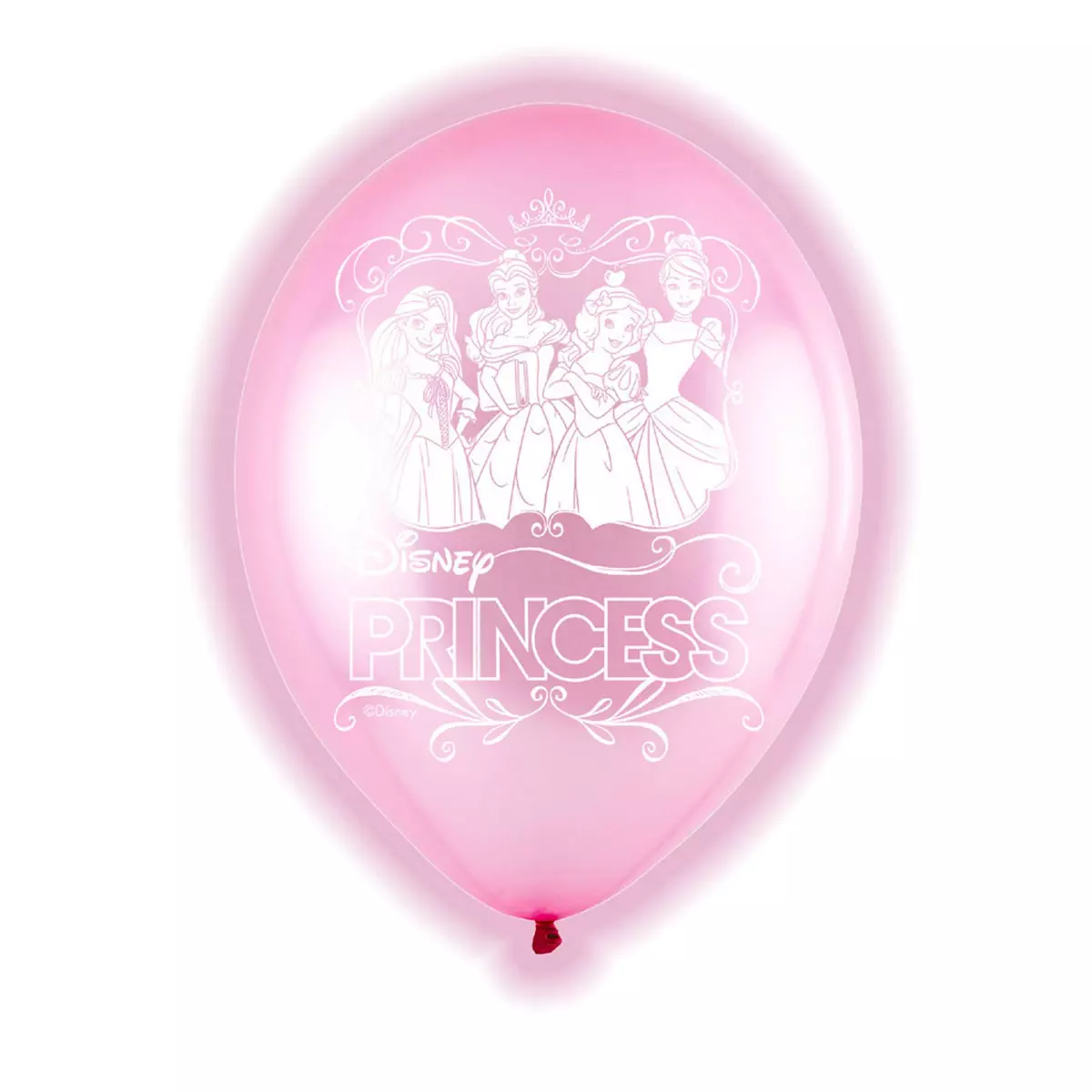 Ballons Lumineux à LED - Princesses Disney x 5