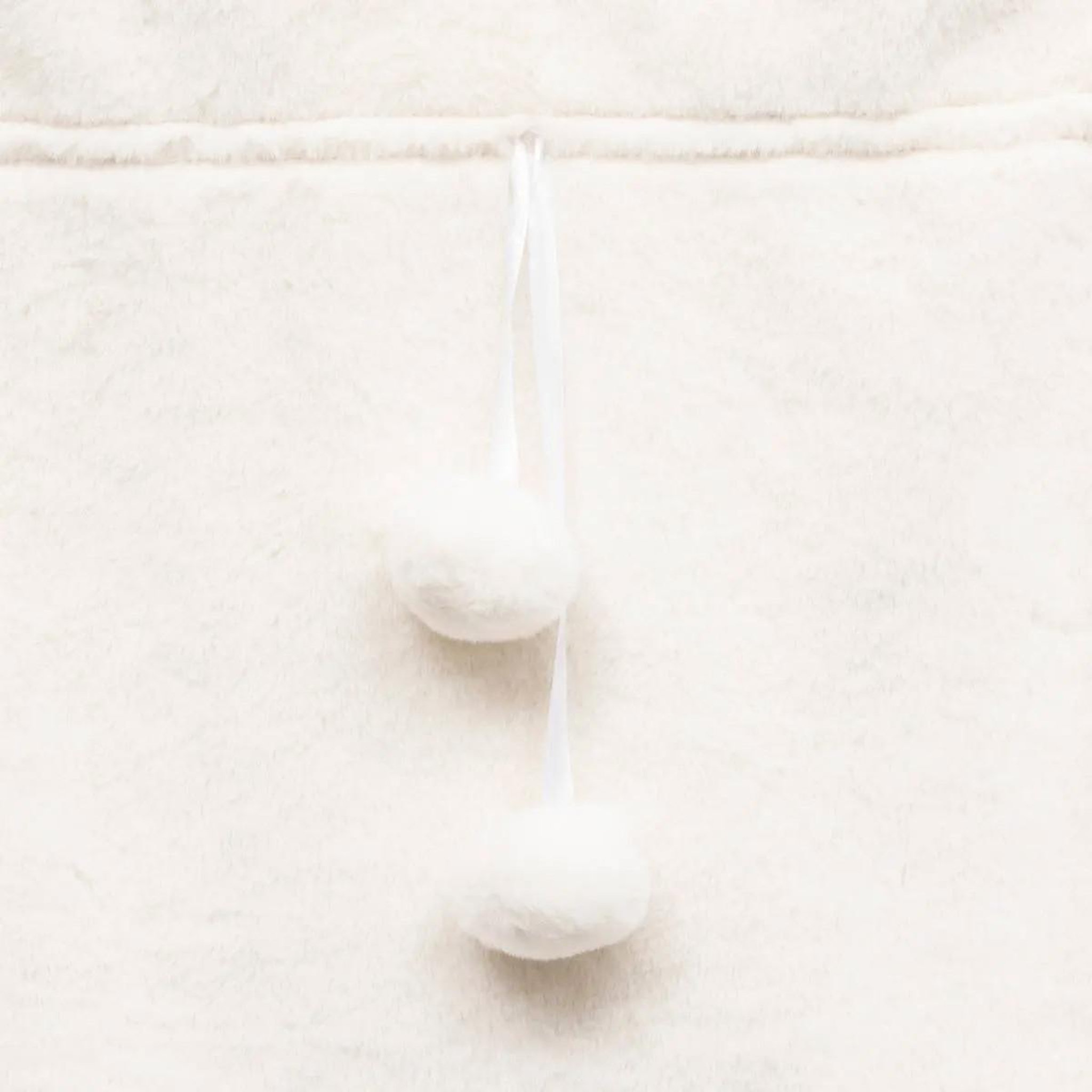 Voir la diapositive 2 : ATMOSPHERA Hotte de noël  imitation fourrure  70cm blanc