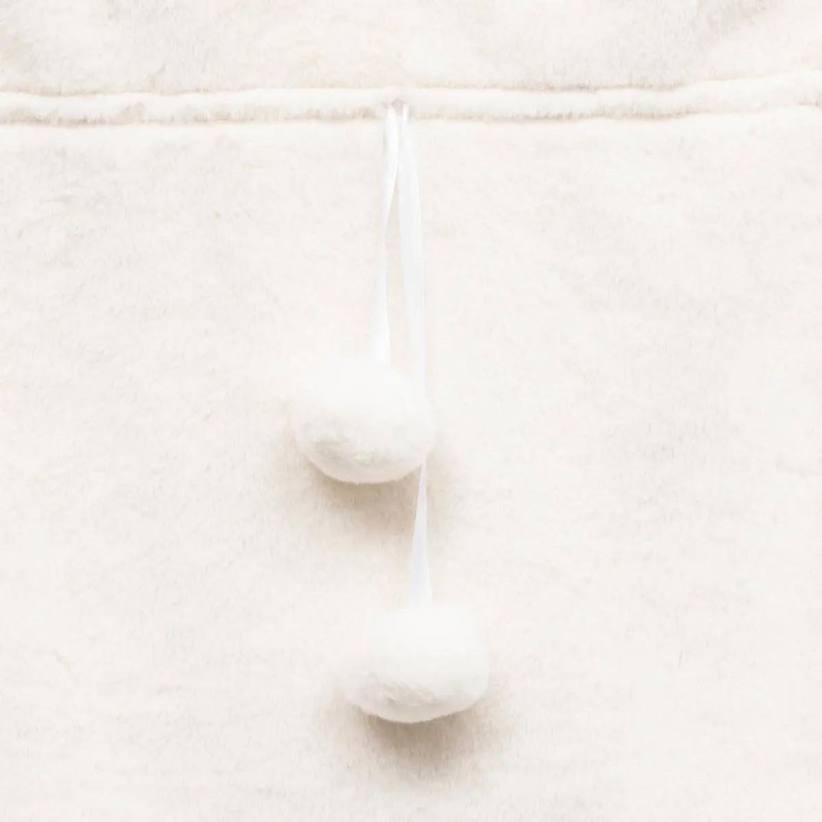 ATMOSPHERA Hotte de Noël  Imitation Fourrure  70cm Blanc