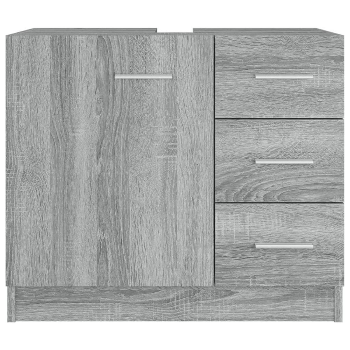 VIDAXL Armoire de lavabo Sonoma gris 63x30x54 cm Bois d'ingenierie