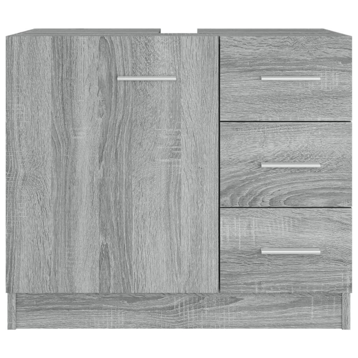VIDAXL Armoire de lavabo Sonoma gris 63x30x54 cm Bois d'ingenierie