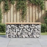 VIDAXL Banc de jardin design de gabion 103x31,5x42 bois massif de pin