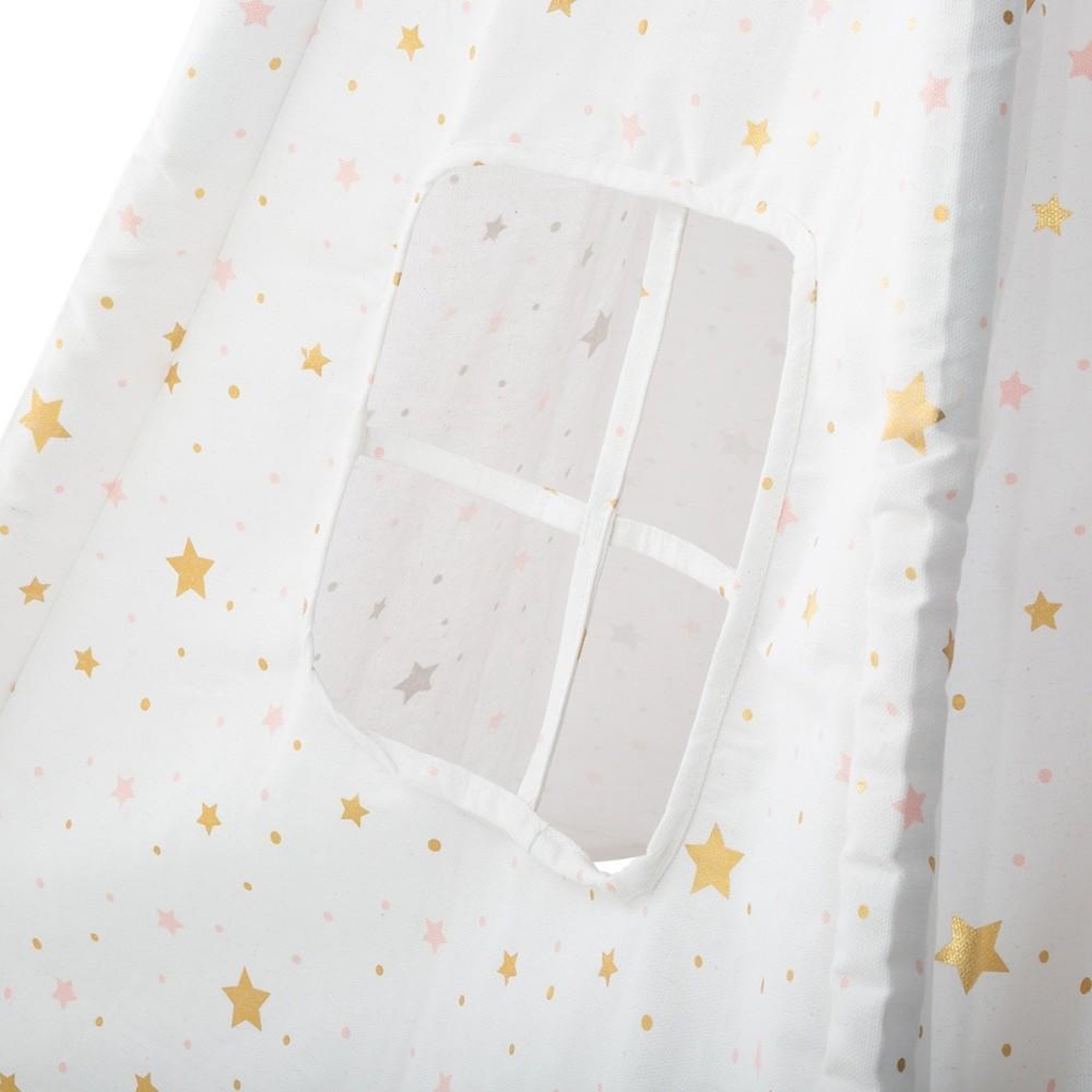 Voir la diapositive 5 : ATMOSPHERA Tipi déco pour enfant h160cm blanc or