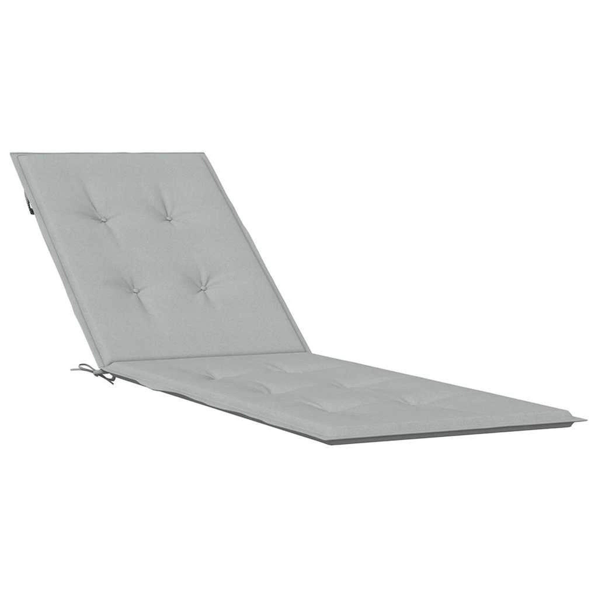 Voir la diapositive 2 : VIDAXL Coussin de chaise longue gris clair melange (75+105)x50x3 cm