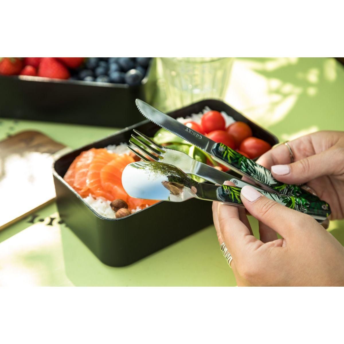 AKINOD Couverts 3 couverts Droits 12h34 Jungle