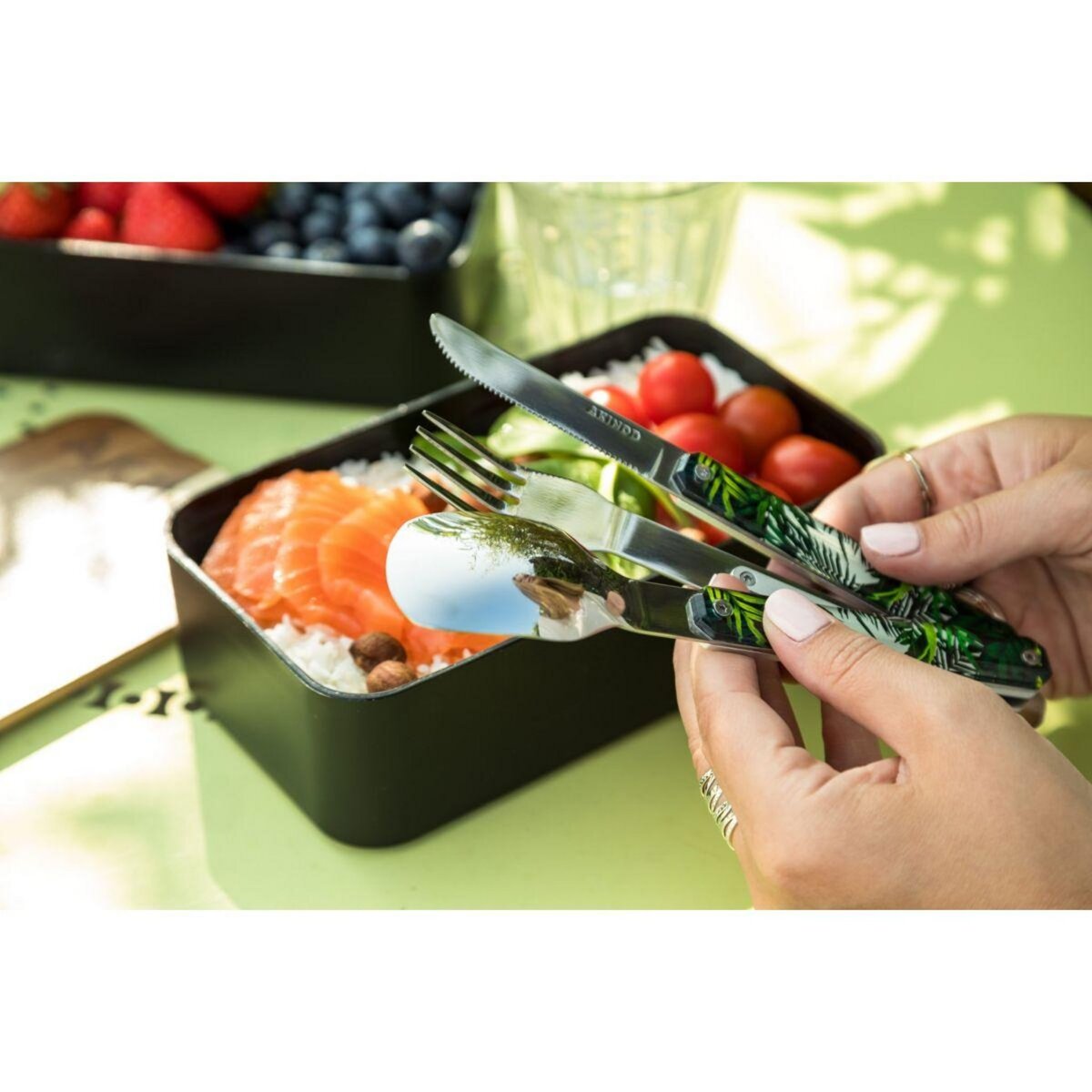 AKINOD Couverts 3 couverts Droits 12h34 Jungle