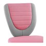 IDIMEX Chaise de bureau pour enfant FUTURE fauteuil pivotant et ergonomique, siège à roulettes avec hauteur réglable, en mesh rose et gris