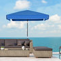 Voir la diapositive 2 : OUTSUNNY Parasol inclinable rectangulaire métal polyester haute densité 2L x 2l x 2,6H m bleu